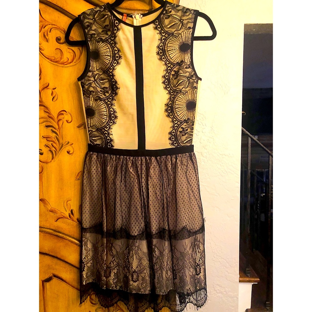 Imperial from Italy Black lace dress